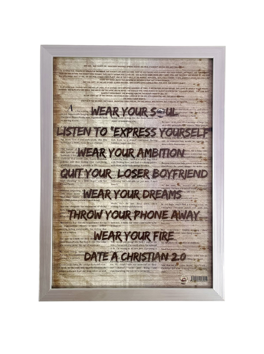 poster - gen z is the new devil - 21 x 29,7