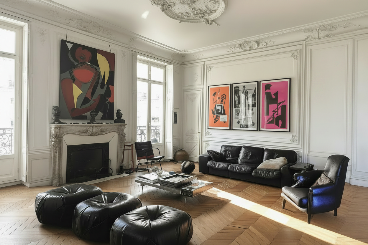 Salon parisien sans lanterne