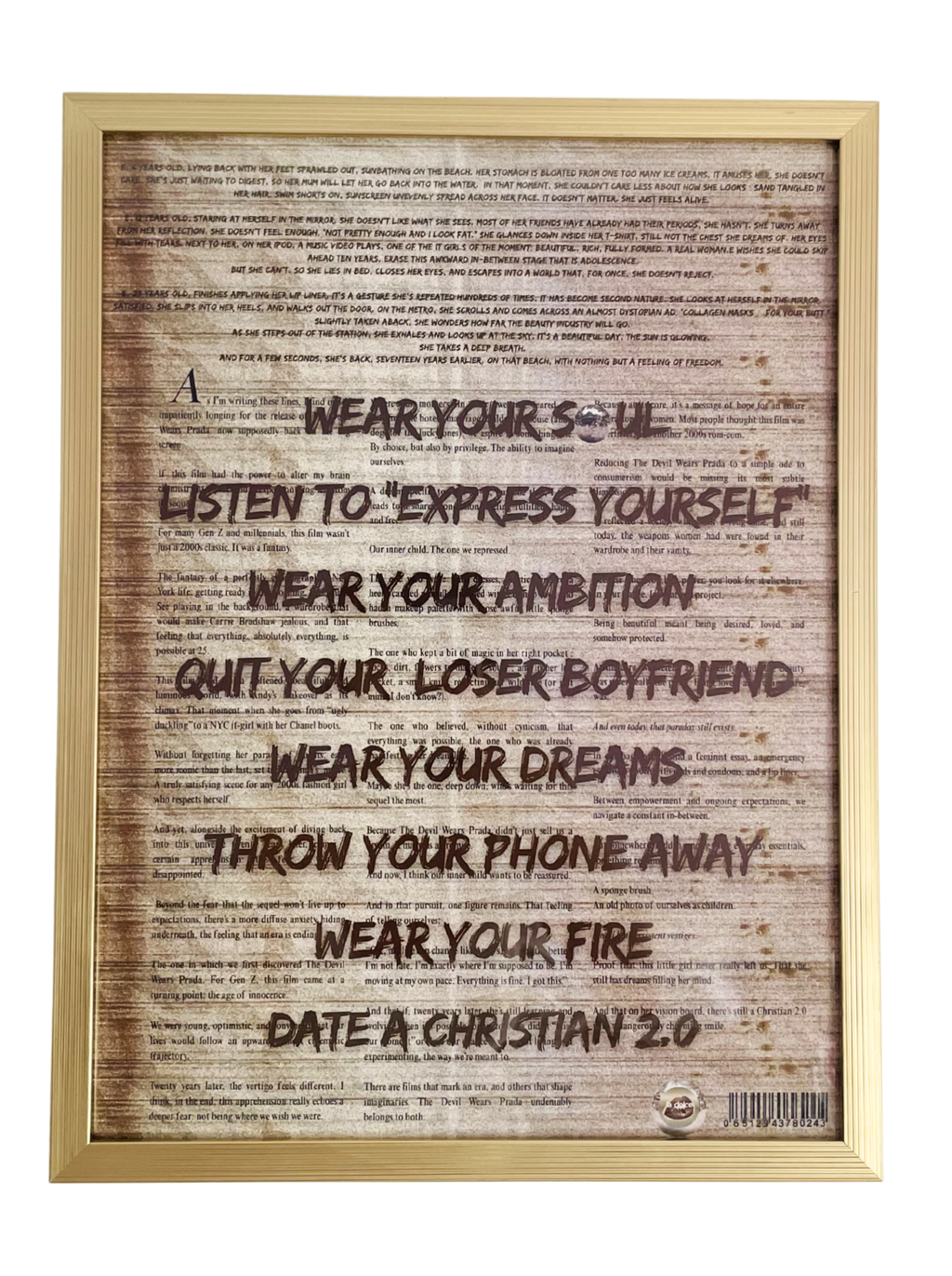 poster - gen z is the new devil - 30x40